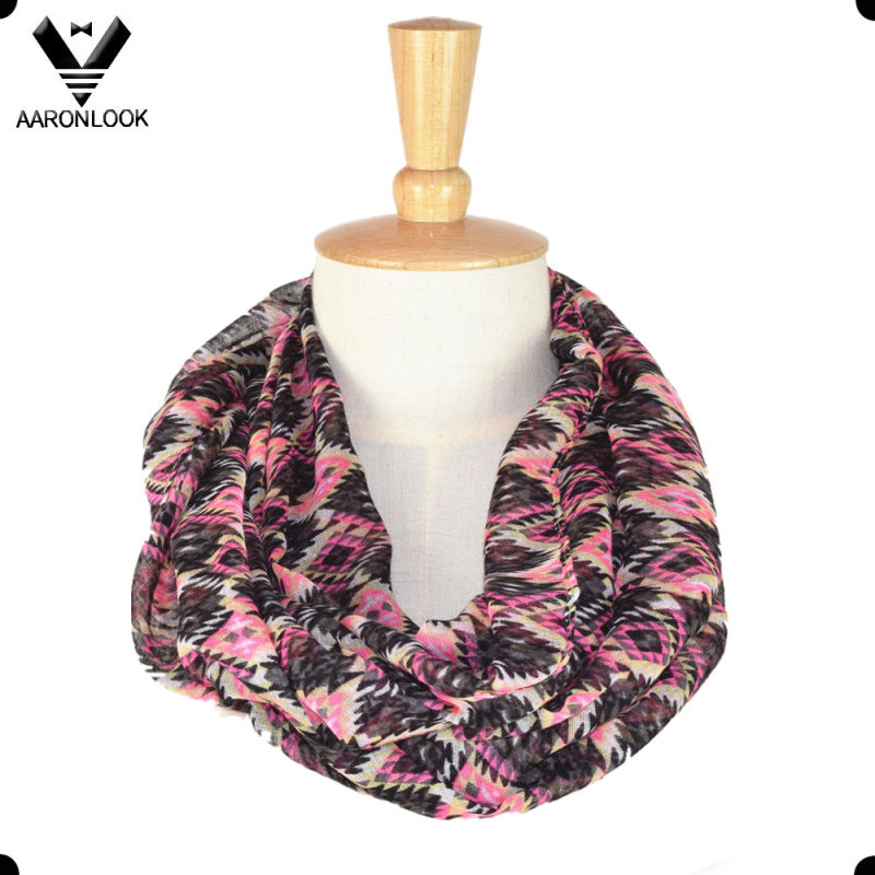 Colorful Fashion Pattern Polyester Tribal China Scarf