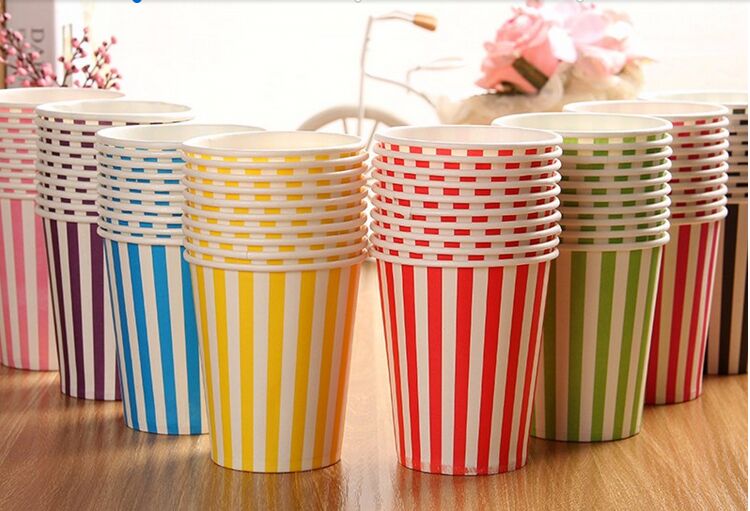 Colourful Paper Party Wedding DIY Events Drinking Tableware Cups