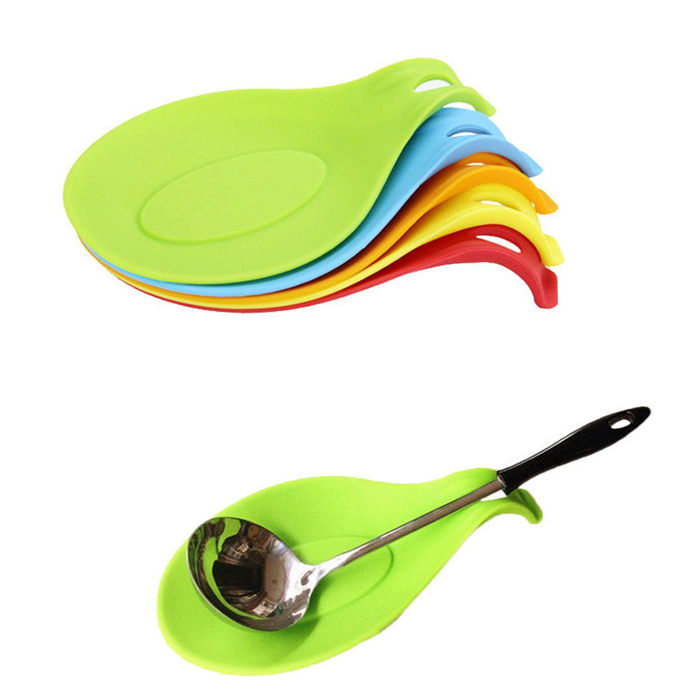 Wholesale Colorful Multipurpose Meal Spoon Rice Silicone Scoop Mat