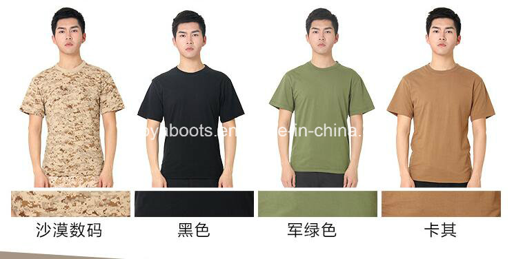 Camouflage Sport Army Round Collar Casual T-Shirts