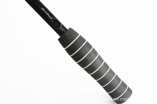 Golf Umbrella with J Handle Coated with Rubber