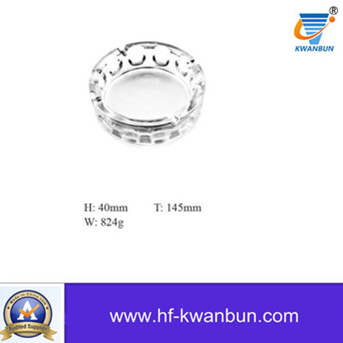 High Quality Glass Ashtray Clear Glass Square Ashtray Tableware Kb-Hn01319