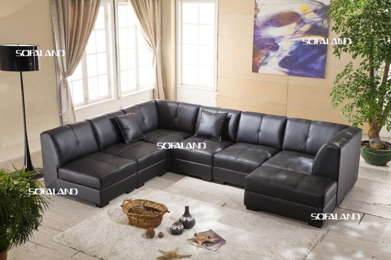 Genuine Leather Recliner Sofa (536A)