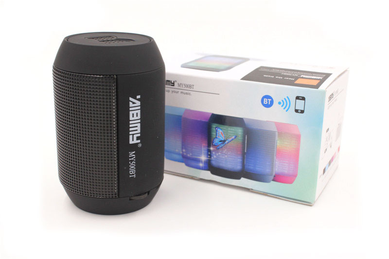 Aibimy My500bt Luminous LED Design Wireless Support TF Card / U-Disk / Aux Input Mini Bluetooth Speaker