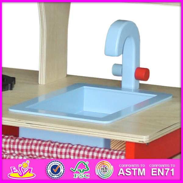 2014 Kids Playing Wooden Kitchen Set, Happy Play Fun Microwave Oven for Children, Cute Baby Wooden Kitchen Set with En71 W10c072