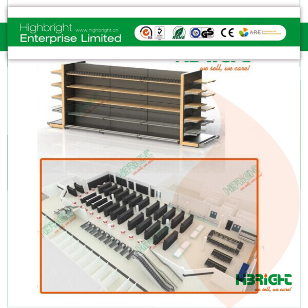 Supermarket Metal Display Rack Shelving Rack