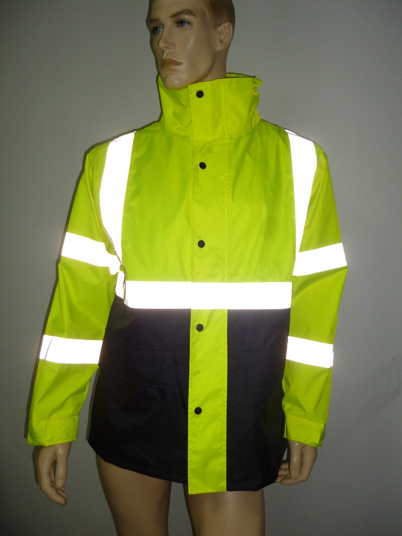 Hi-Viz Safety Reflectice Parka with Long Sleeve