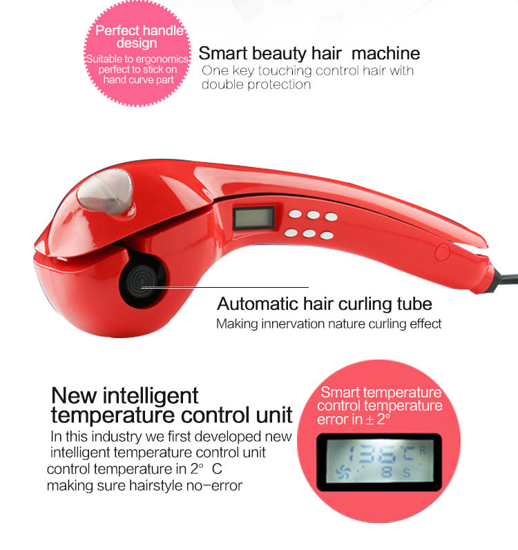 Christmas Gift Automatic LCD Steam Hair Curler