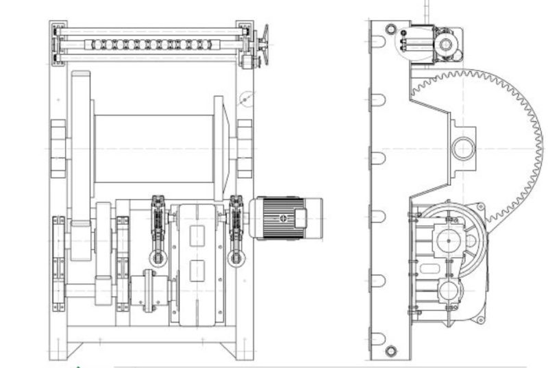 Low Lifting Winch with Big Capacity up to 65 Ton