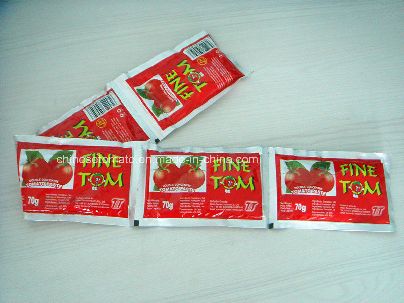 70g Sachet Tomato Paste Pouch Tomato Paste Hebei Tomato Factory