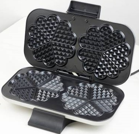 Double Waffle Maker, Belgian Style Waffle Maker, Heart Shapred