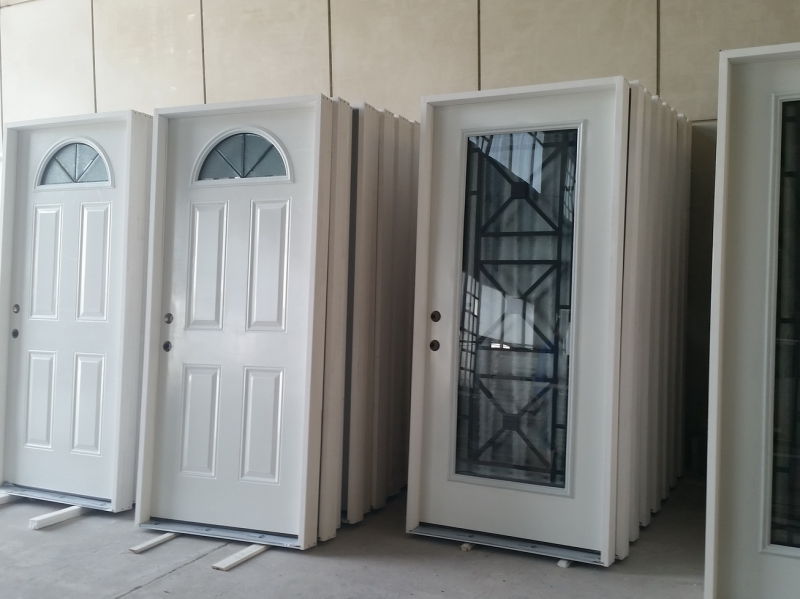 American Prehung Steel Brickmold Front Door