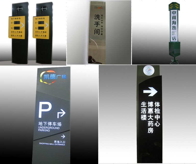 Outdoor Stainless Steel or Aluminum High Brightness LED Pylon Advertising Signs