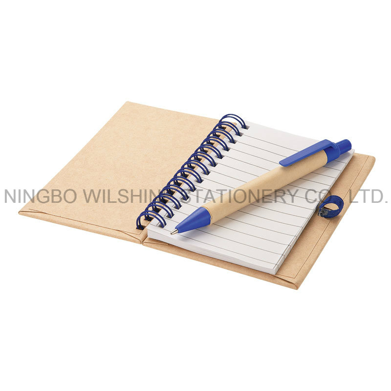 Eco Friendly Paper Mini Notebook with Recycled Paper Pen (PNB012)