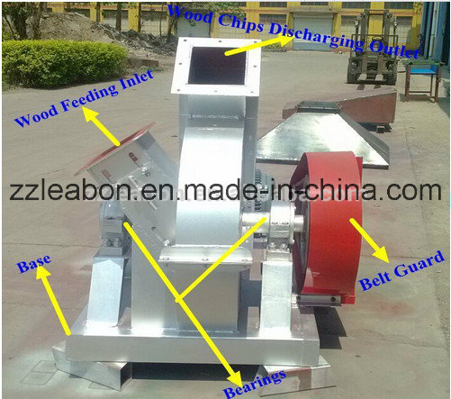 Larger Capacity 55kw Disc Industrial Wood Shredder Chipper