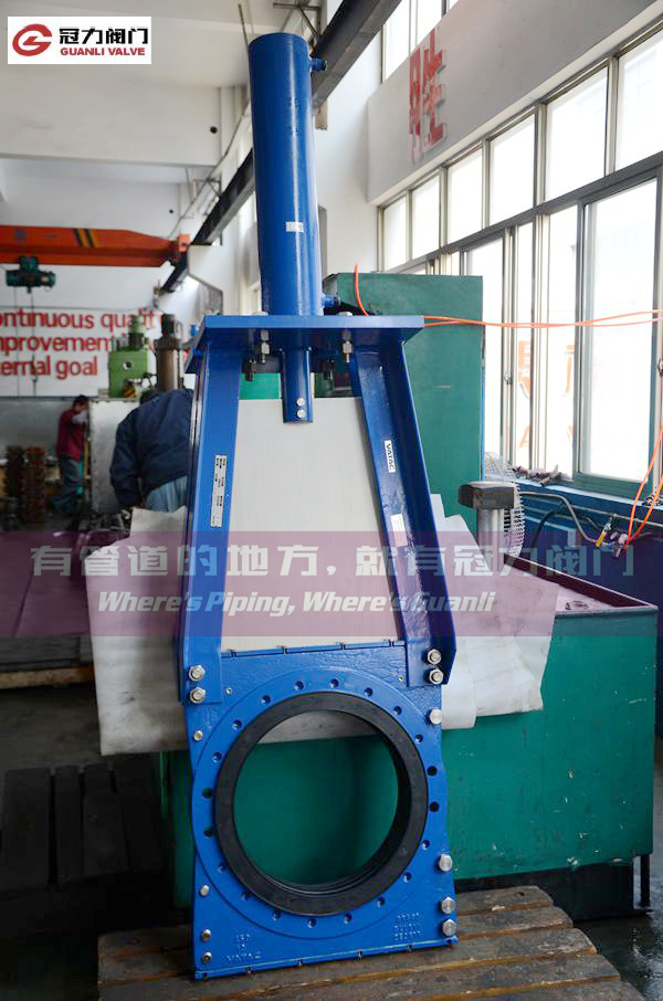 Slurry Knife Gate Valve with Bevel Gear Pneumatic Electric