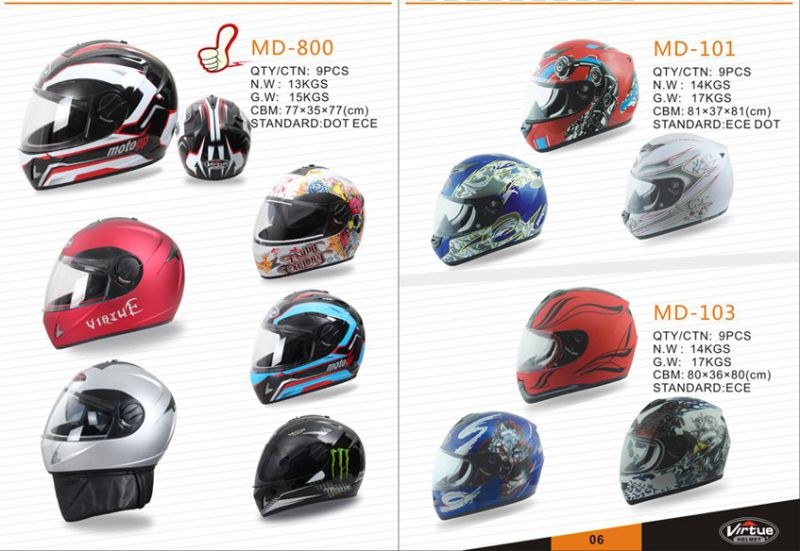 Racing Helmet Motorcycle Helmet of DOT ATV Helmet