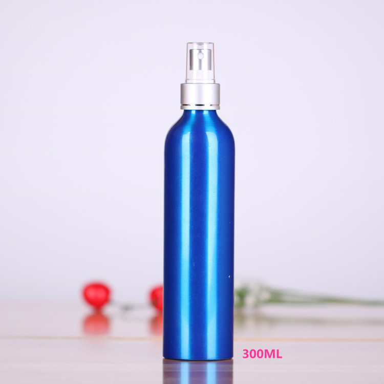 Aluminum Perfume Bottle with Aluminum Spray Pump and PP Top