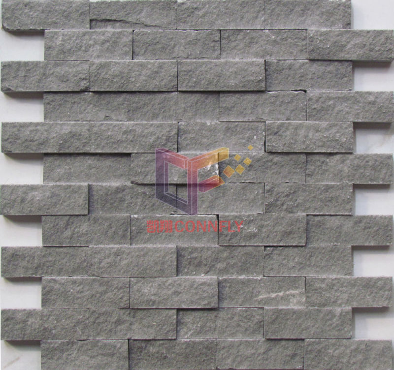 Grey Travertine Mix White Marble Mosaic (CFS911)