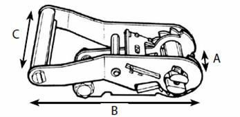 Stainless Steel Ratchet Buckle for Ratchet Tie Down