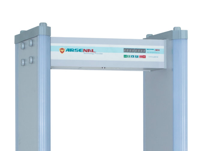 High Security Digital Walk Through Metal Detectors 18 Zones Partition Detection Metal Detectors