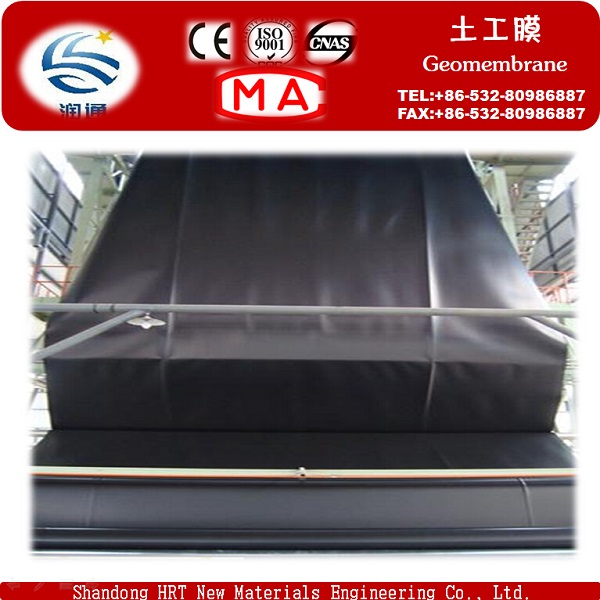 Black HDPE Plastic Sheet LDPE Geomembrane Suppliers for Road Project