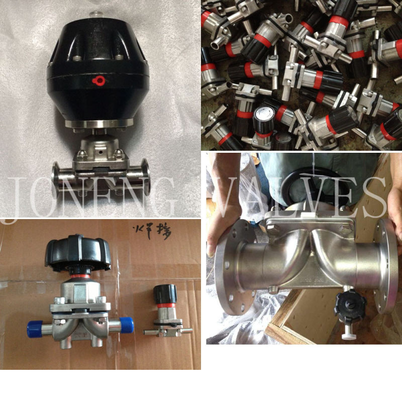 Stainless Steel Sanitary 3 Way U Type Diaphragm Valve (JN-DV1010)