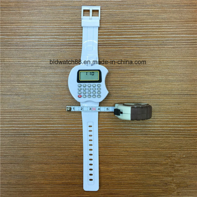 Promotional Kids Digital Watch Apple Shaped Calculator Watches for Children