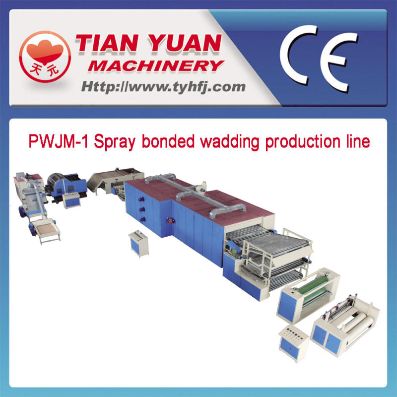 Nonwoven Chemical Bonded Wadding Production Line (PWJM-1)