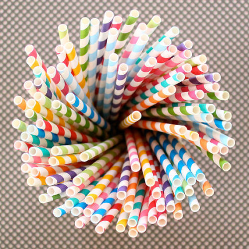 Party Straws Paper Straw Party Drinking Supply Weeding Decoration