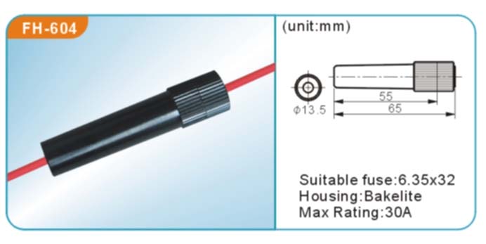 PCB Mount Fuse Holder Glass Tube Fuse Holder (FBELE)