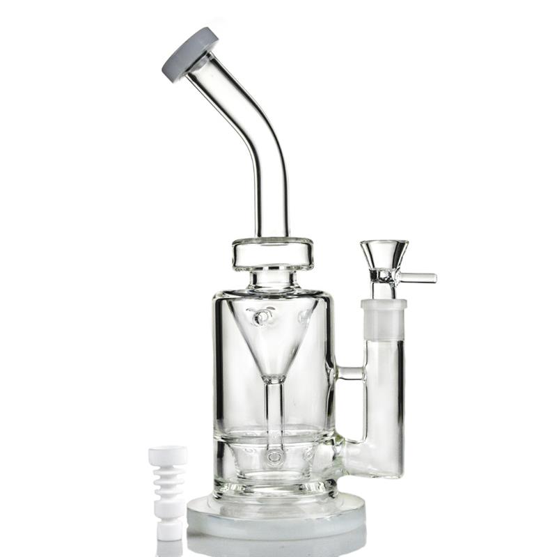 Saucer Perc Incycler Hookah Glass Smoking Water Pipes (ES-GB-364)