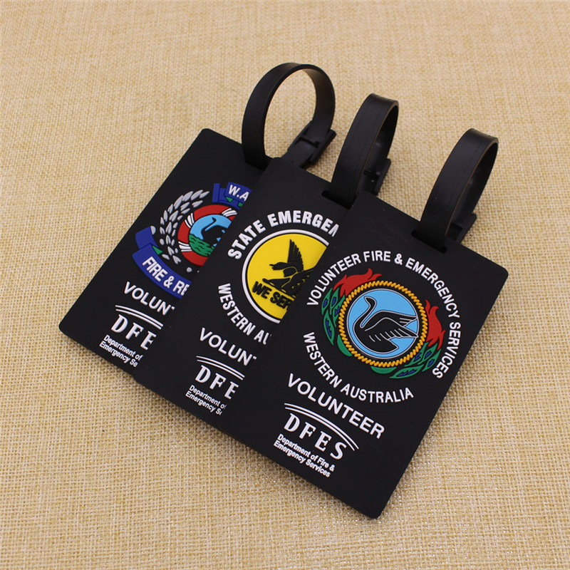 2016 Cheapest Personalised Logo Rubber Luggage Tag