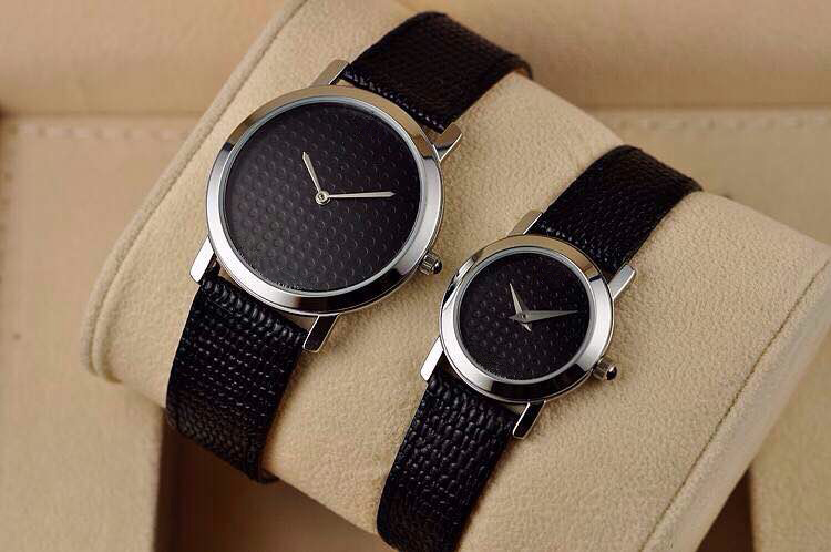 Leather Strap Fashion Bussiness Thin Couple Watch