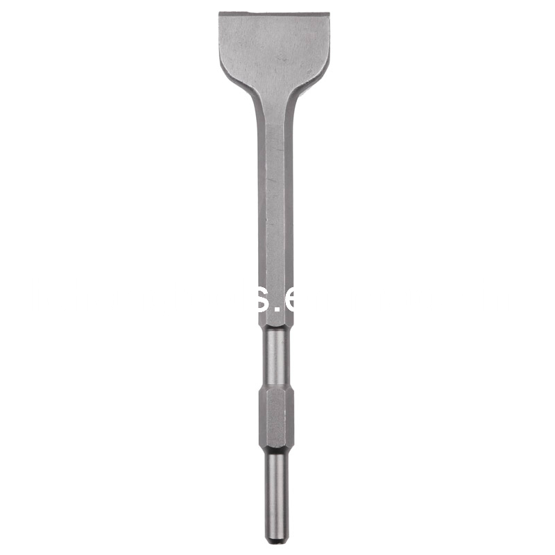 Power Tool Hex Shank Chisel with Flat Head