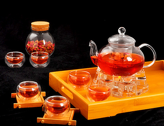 Glass Tea Set Glassware Glass Appliance Kitchenware Glass Pot