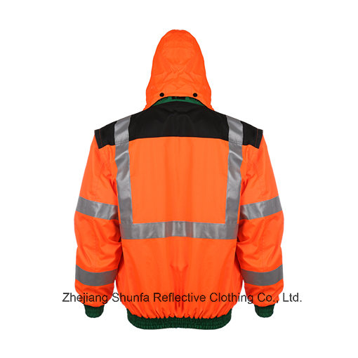 High Visibility Workwear Reflective Safety Jacket with En ISO