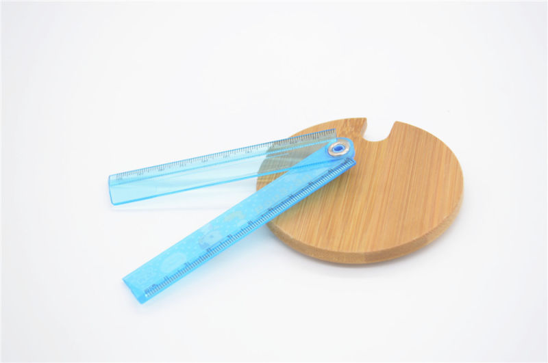 10cm Cartoon Color Spot Folding Plastic Ruler for Office Stationery