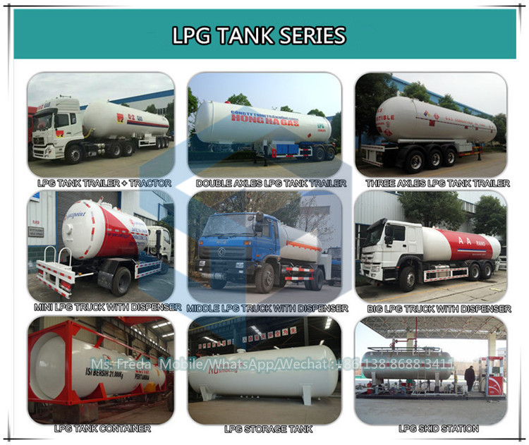 Tri-Axles BPW Alxes 35t LPG Tank Semi Trailer