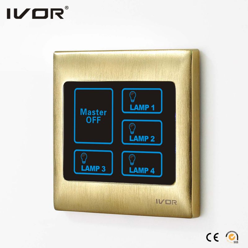 Ivor Smart Home Touch Screen Light Switch Wall Switch with Master Control / Remote Control