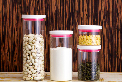 High Borosilicate Glass Food Storage Jar