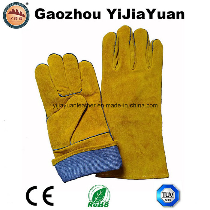 Kevlar Stiching Leather Welding Gloves