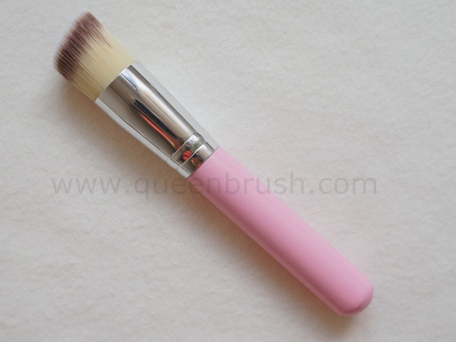 Hot Sale Flat Top Pink Powder Cosmetic Brush