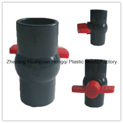 Plastic Pipe Connection with Ball Valve Injection Mould