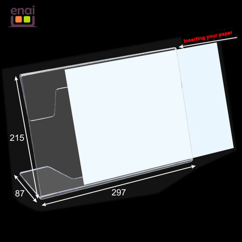 Cheapest But High Quality Plastic PS Card Display Stand as Sign Holder