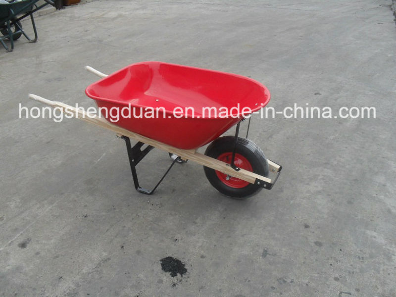 Europe Model Wooden Handle Wheel Barrow