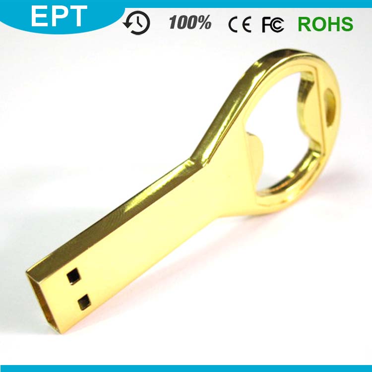 Metal Bottle Opener Key Shaped USB Flash Drive (TD082)