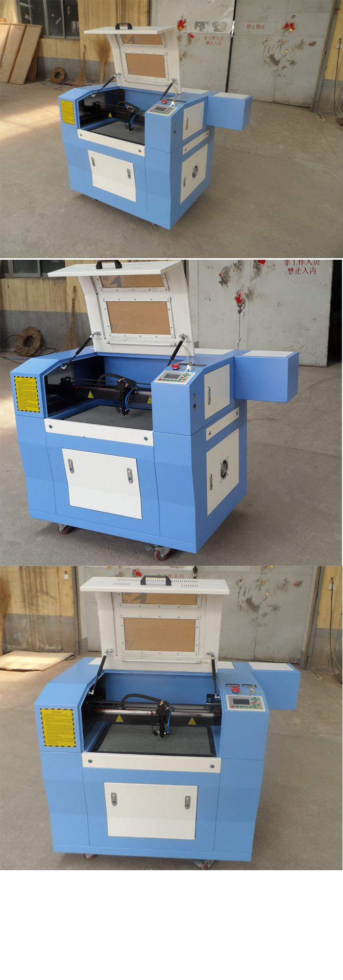 600X400mm 60W Paper Cutting Engraving machine with CNC Laser