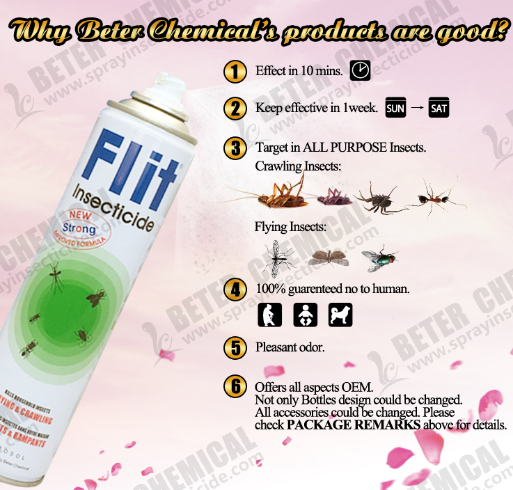 750ml Cockroach Killer China Stock Good Quality Insecticide Spray