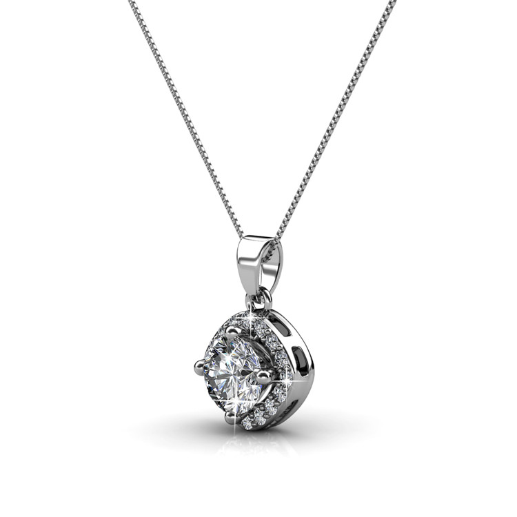 Destiny Jewellery Crystal From Swarovski Cushy Pendant & Necklace